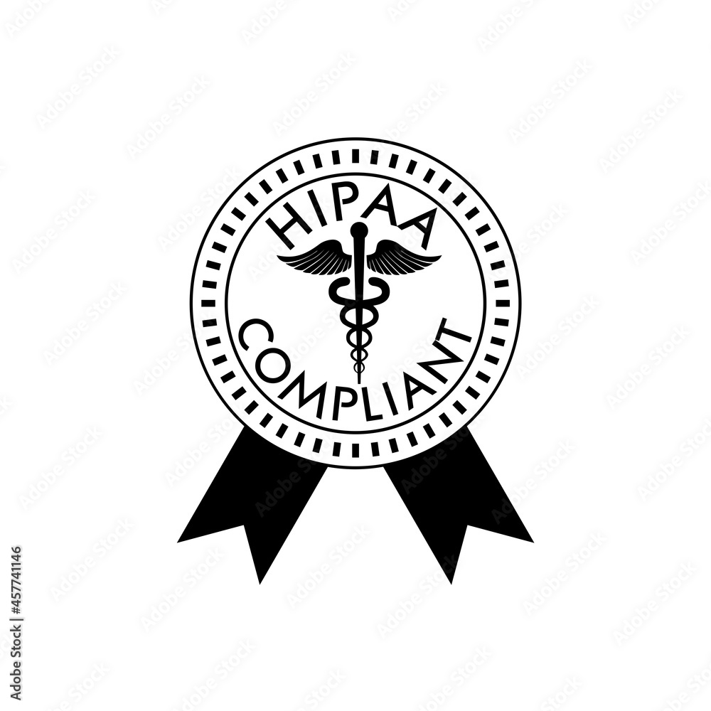 HIPAA Compliance Icon isolated on white background HIPAA Compliance Icon isolated on white background