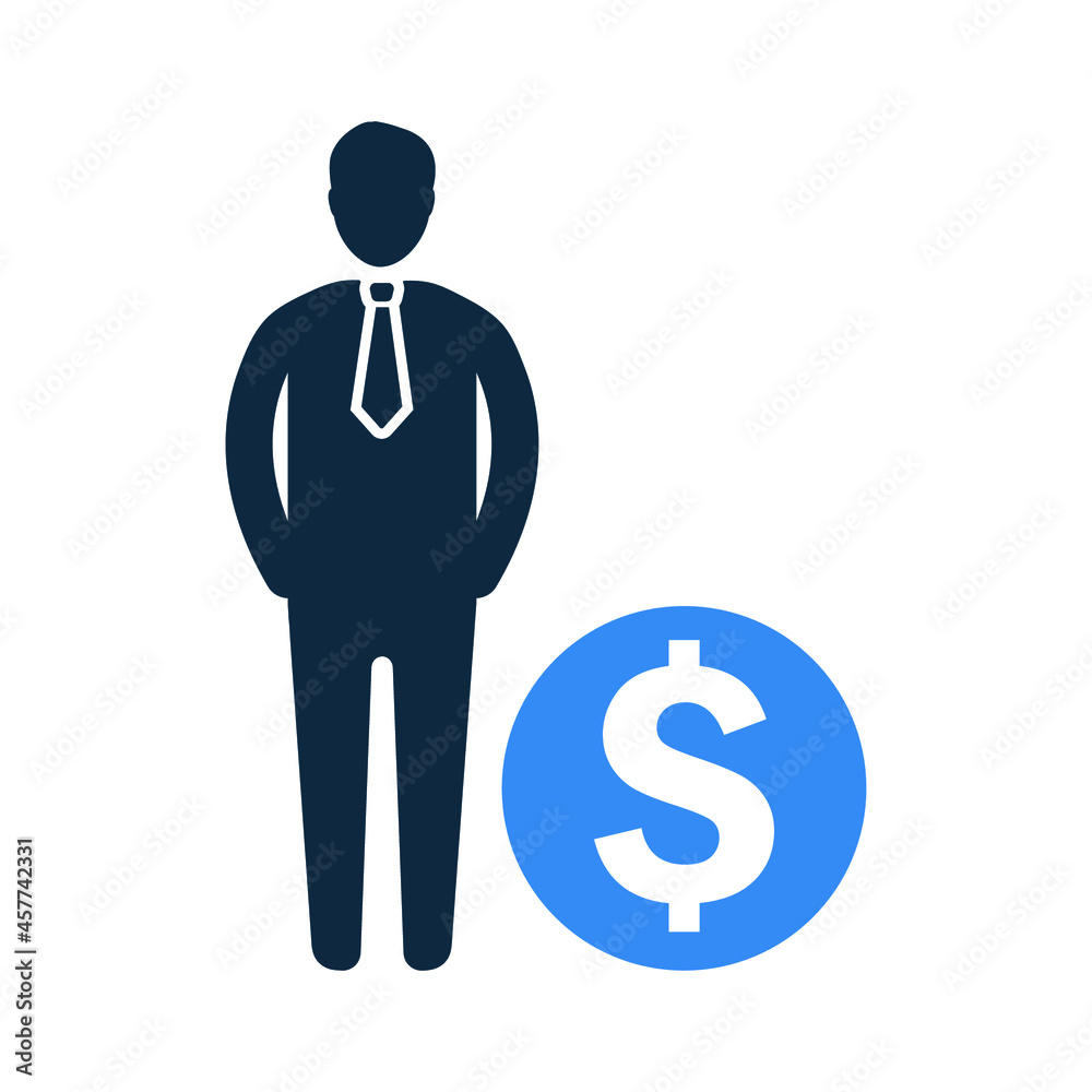 Debtor, loan icon. Editable vector graphics. Debtor, loan icon. Editable vector graphics.