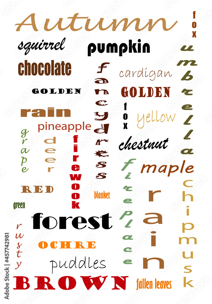 El otoño ha llegado. Fondo abstracto de tonos otoñales 