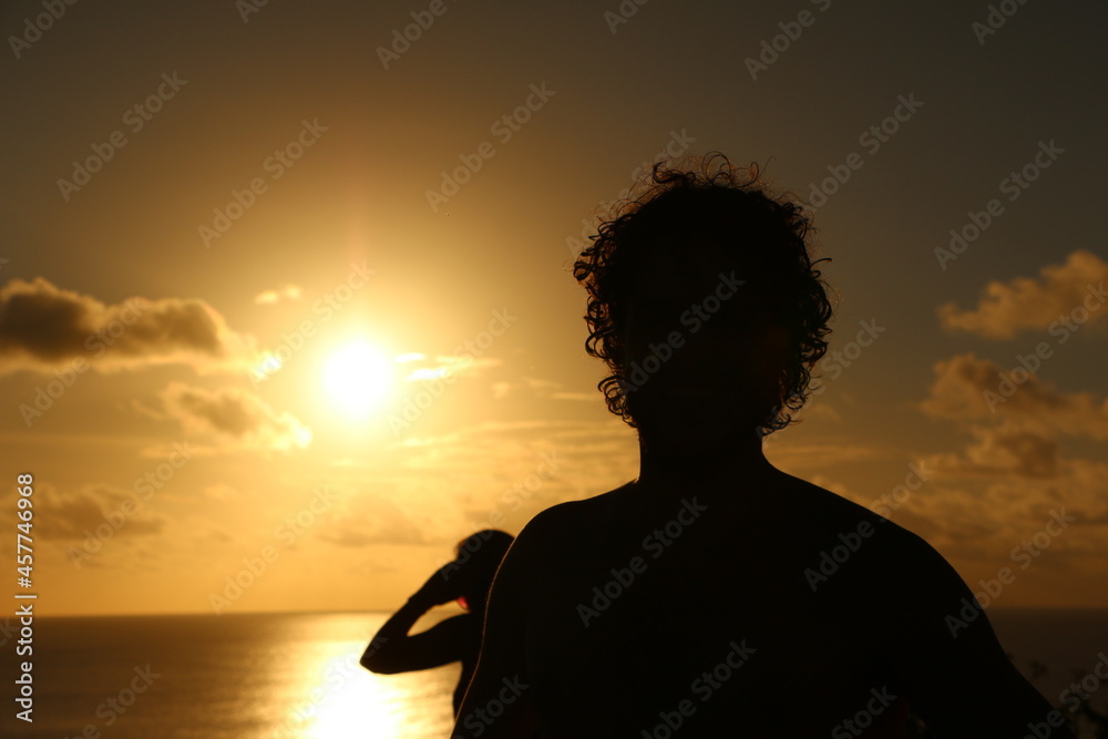 silhouette of a man