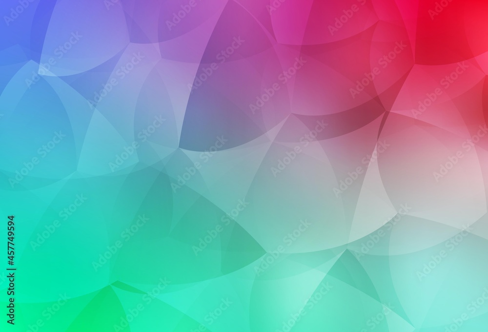 Light Green, Red vector pattern with polygonal style.