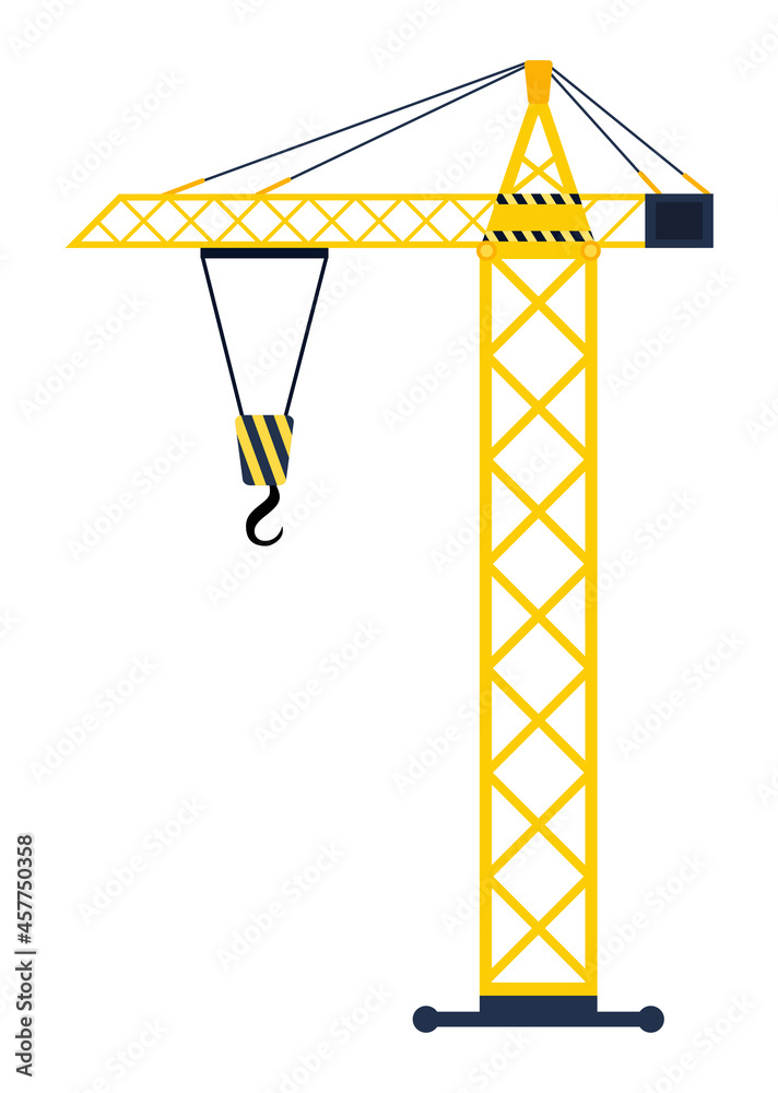 Static lifting crane concept. Construction mechanism for lifting ...