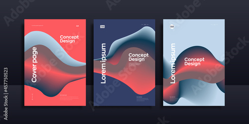 Artistic cover page design. Creative liquid color background in concept of brochure, business Presentation, annual report, magazine. © graphic_titan