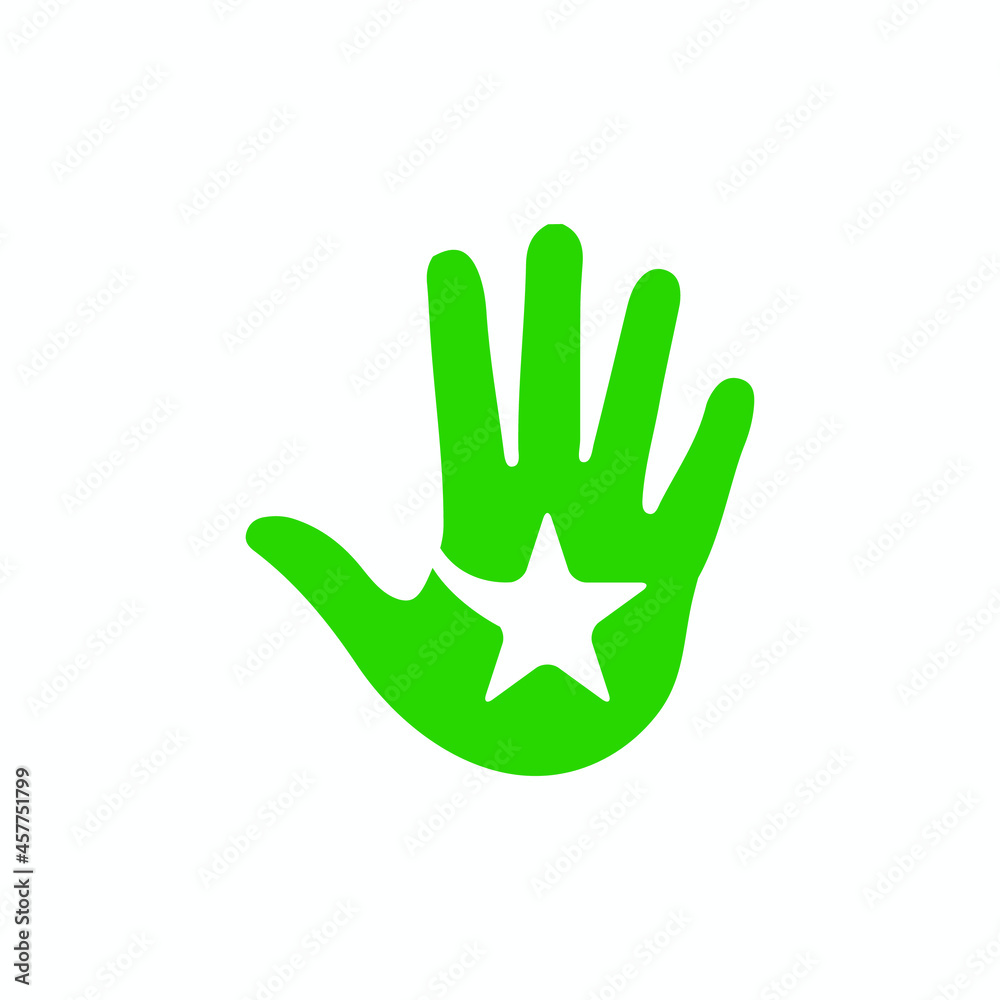 Man's hand with a golden star. Concepts of success and prosperity. Man's hand with a golden star. Concepts of success and prosperity.