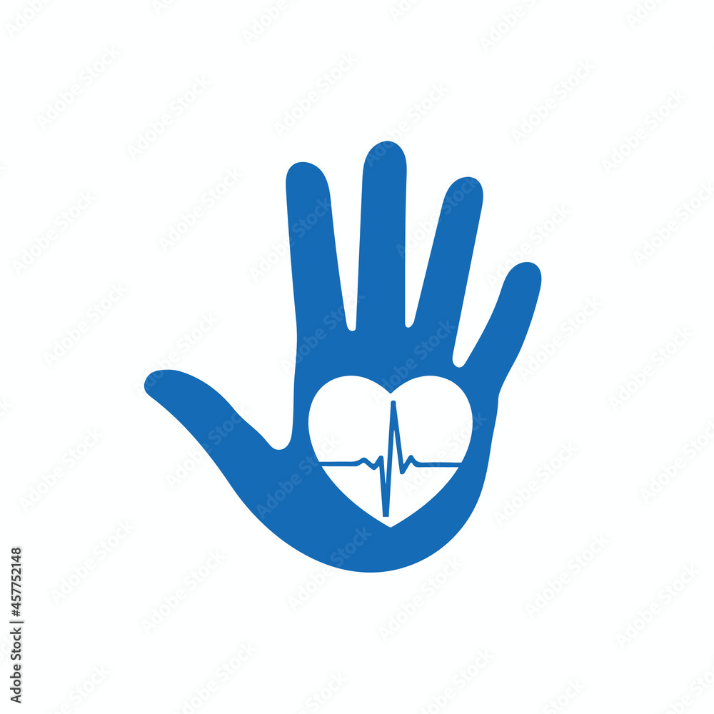 Hands and palms with heart shapes icons
Hands and palms with heart shapes icons