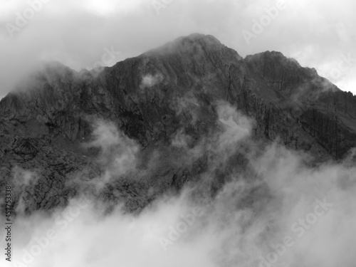 Summer alpine landscape in the Fagaras Mountains, Romania, Europe