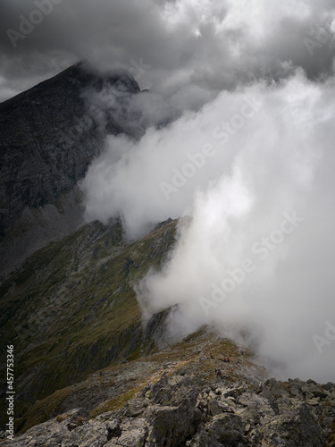 Stormy alpine landscape in the Fagaras Mountains, Romania, Europe