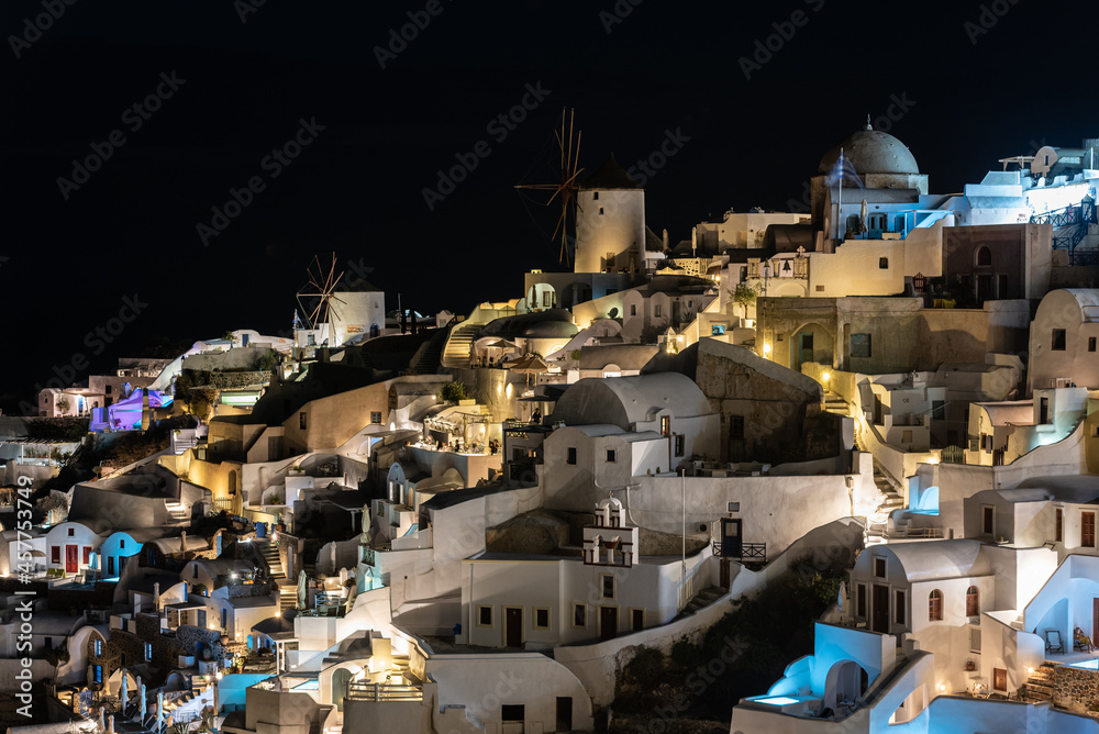 Oia village in Santorini island Cyclades Greece