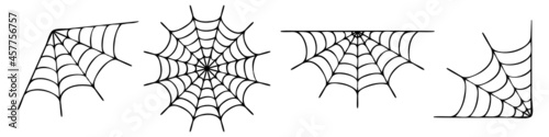 Fototapete Spiderweb varieties set