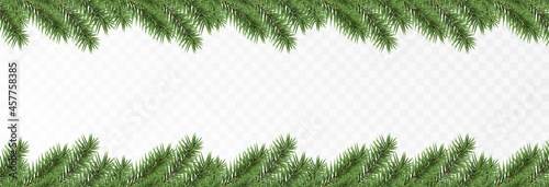 Vector fir branches. Spruce branches png, pine, spruce. Christmas decorations, Christmas background.