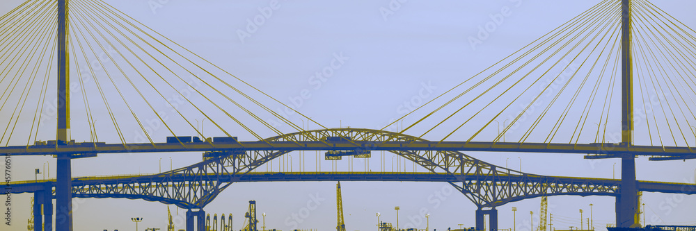 suspension bridge over the river suspension bridge over the river