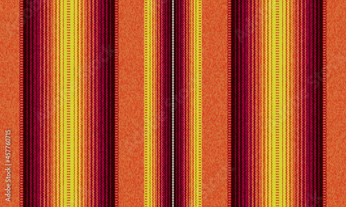 Blanket stripes seamless vector pattern. Background for Cinco de Mayo party decor or ethnic mexican fabric pattern with colorful stripes. Serape design