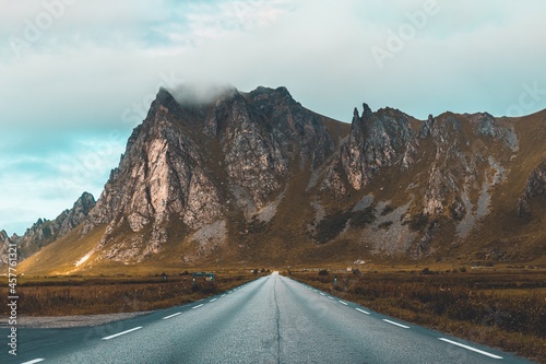 Road to Mountain in Scandinavia Norway