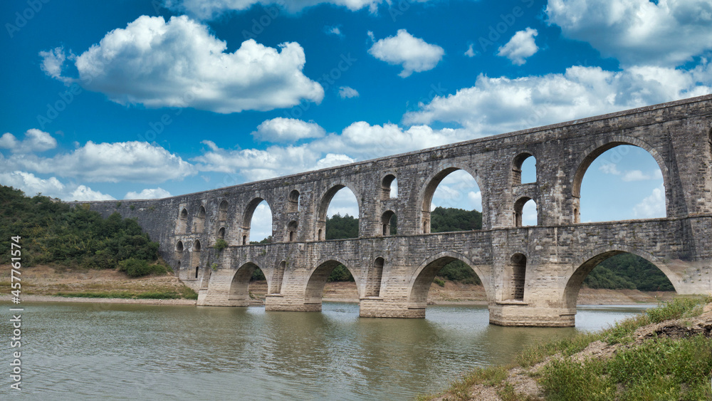Aqueduct built by Master Ottoman Architect Mimar Sinan Istanbul Turkey 