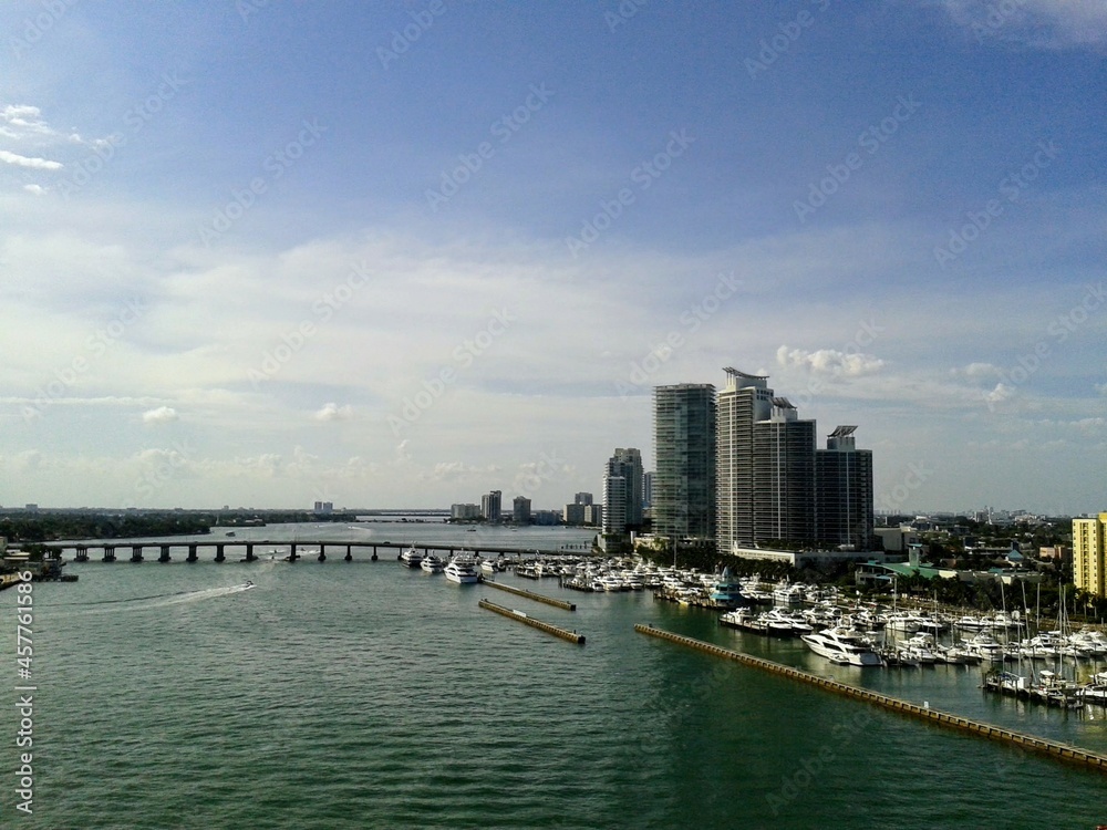 view of harbour bridge in miami florida 