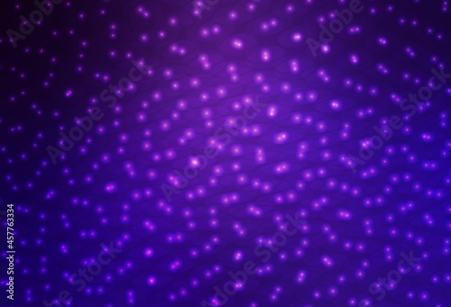 Dark Purple vector pattern with spheres.