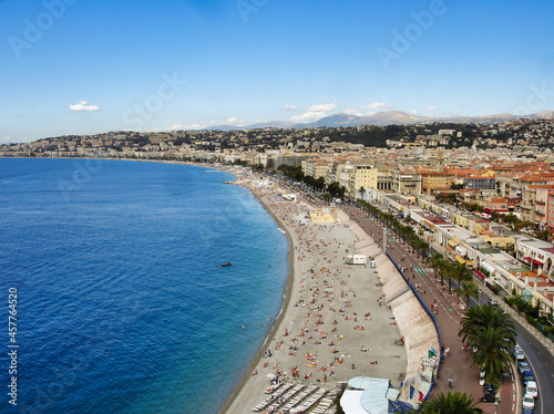 Nice promenade des Anglais summer