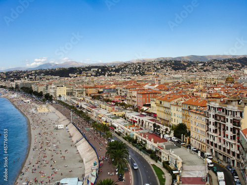 Nice promenade des Anglais summer
