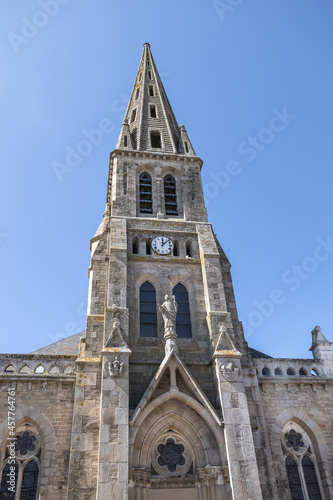 Saint Nicolas church in Le Pouliguen. 19th century church built on ruins of a former St-Nicolas chapel from 1600s. Le Pouliguen, Loire-Atlantique department, Pays de la Loire region, France.