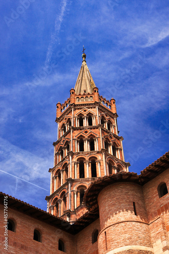 Church tower sky Toulouse