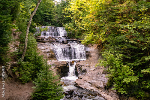 Sable Falls Pictured Rocks Lakeshore Upper Peninsula Michigan August 2021waterfall