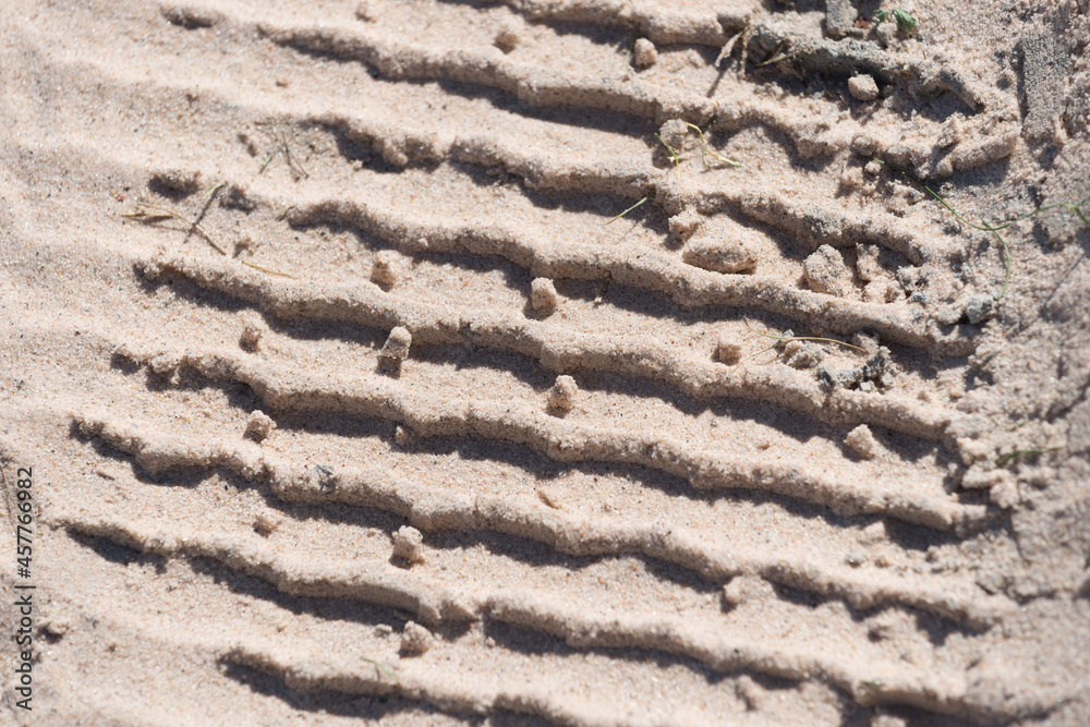 traces on sand