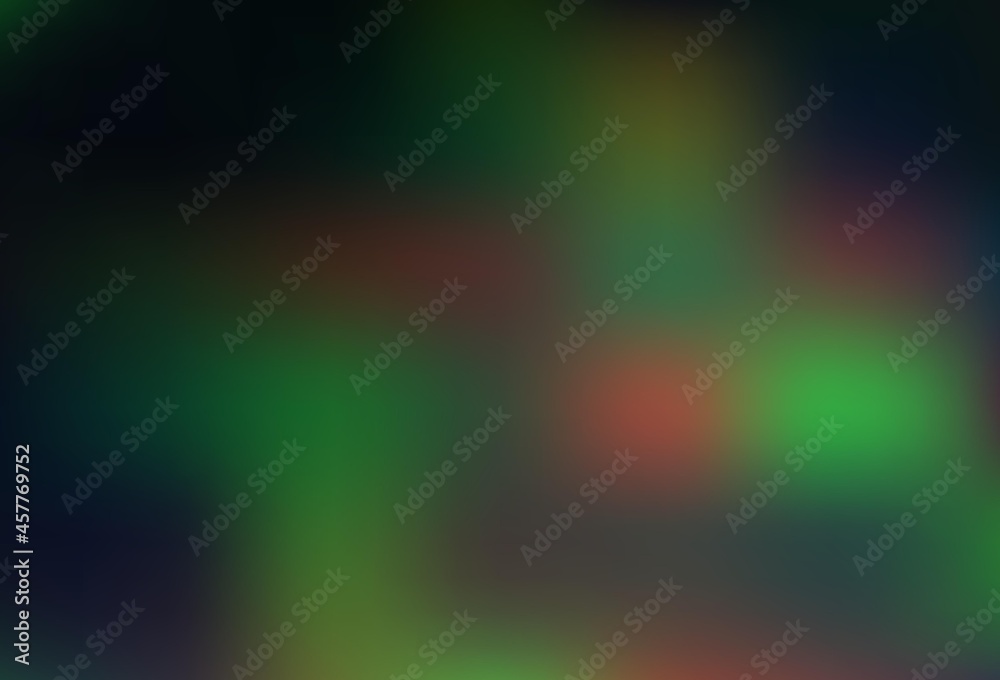 Fototapeta premium Dark Green, Yellow vector blurred and colored template.