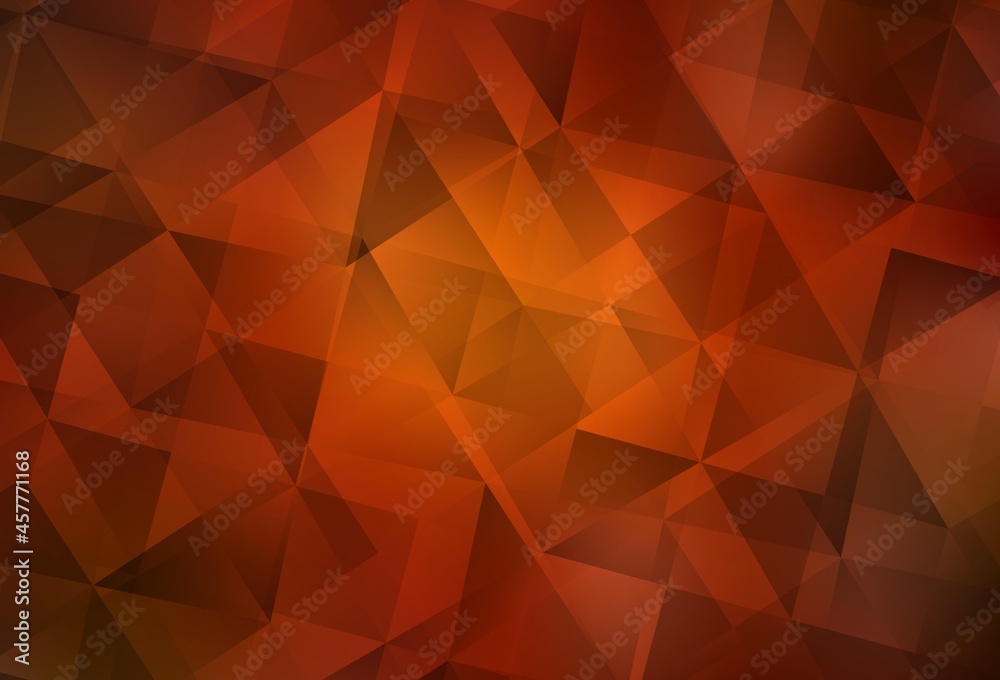 Dark Red, Yellow vector triangle mosaic texture. Dark Red, Yellow vector triangle mosaic texture.