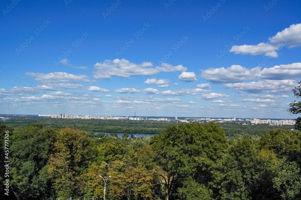 landscape with trees and clouds landscape with trees and clouds