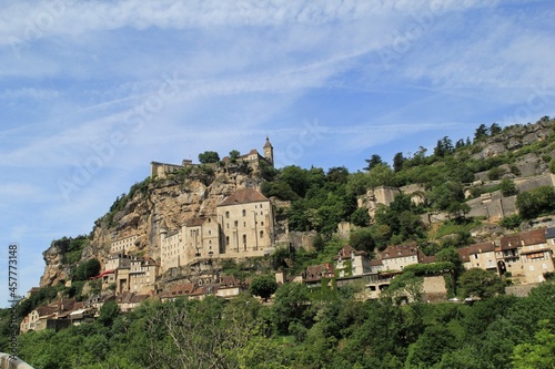 French medieval village in height south of France