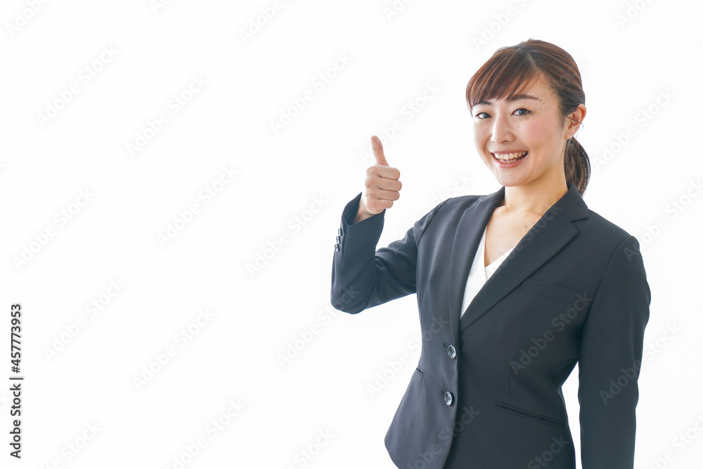 笑顔の若いビジネスウーマン 笑顔の若いビジネスウーマン