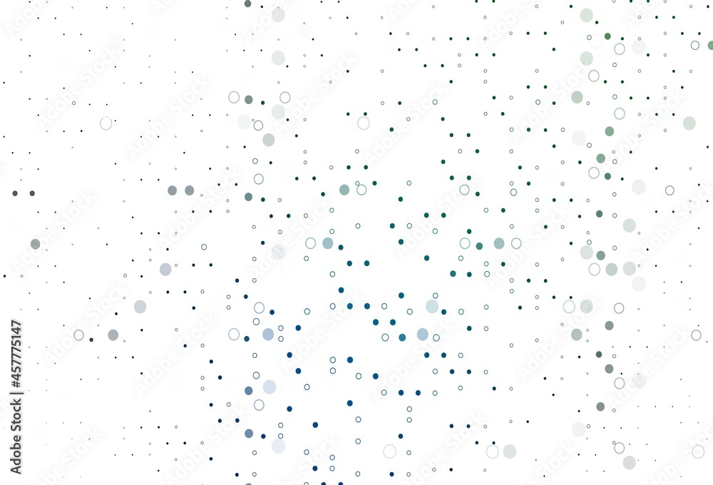 Light Blue, Green vector texture with disks.