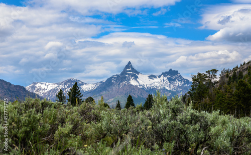 Beartooth Mountain Looms Over Wyoming Wilderness photo