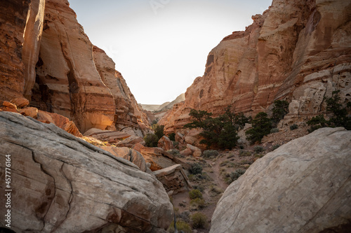 Bright Light Is Just Around The Corner In Sandstone Canyon