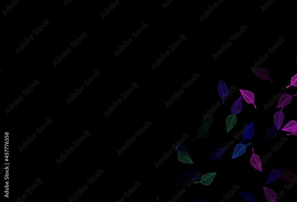 Obraz premium Dark Multicolor, Rainbow vector sketch texture.