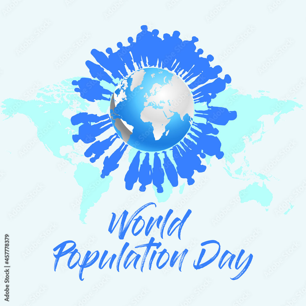 World Population Day Design Concept