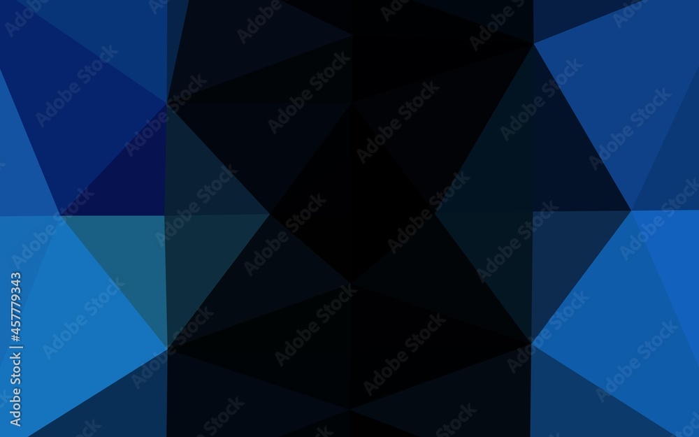 Dark BLUE vector triangle mosaic texture. Dark BLUE vector triangle mosaic texture.