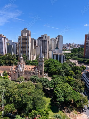 Minas Gerais church  view of the city