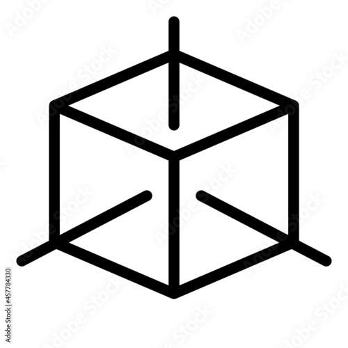 3d cube icon vector element design