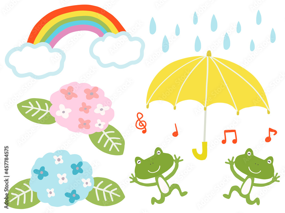 かえる 紫陽花 雨 にじ かえる 紫陽花 雨 にじ