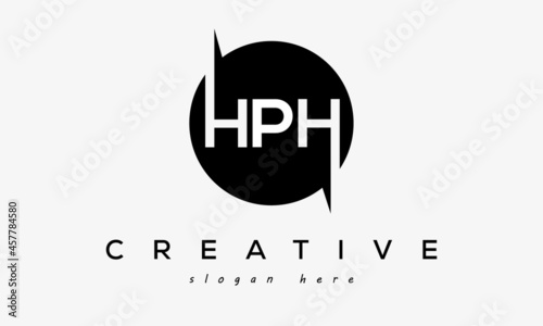 HPH creative circle letters logo design victor photo