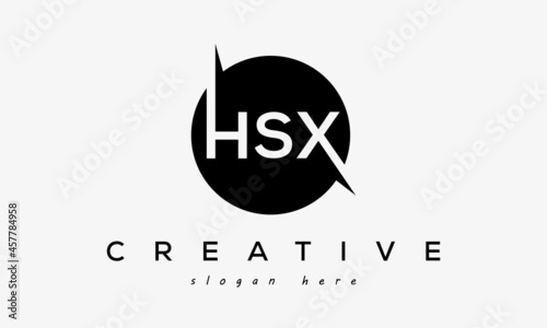 HSX creative circle letters logo design victor photo