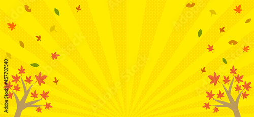 秋の背景イラスト