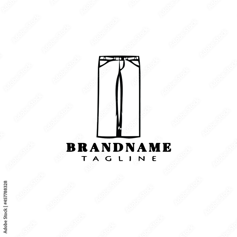 blue jeans logo cartoon icon design template black isolated vector blue jeans logo cartoon icon design template black isolated vector