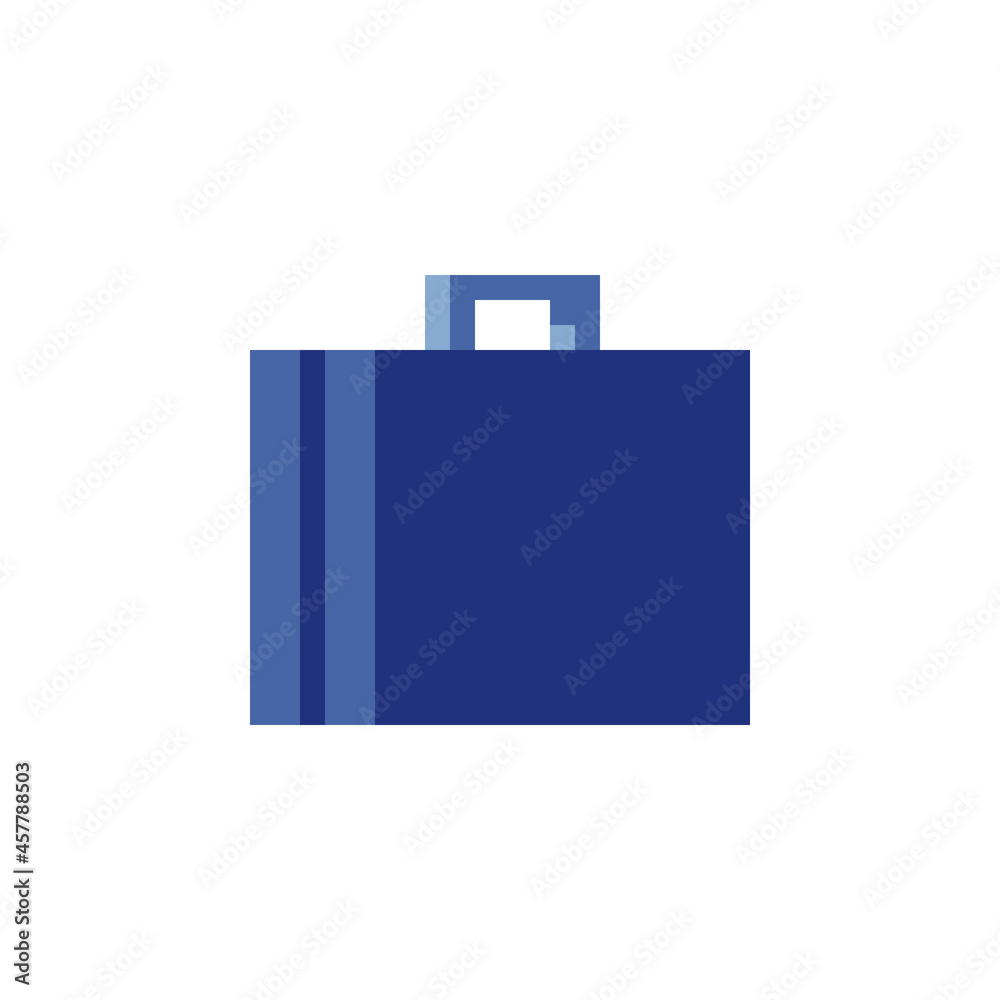 Сase icon. Pixel art flat style. Suitcase isolated vector illustration. 8-bit sprites. Сase icon. Pixel art flat style. Suitcase isolated vector illustration. 8-bit sprites.