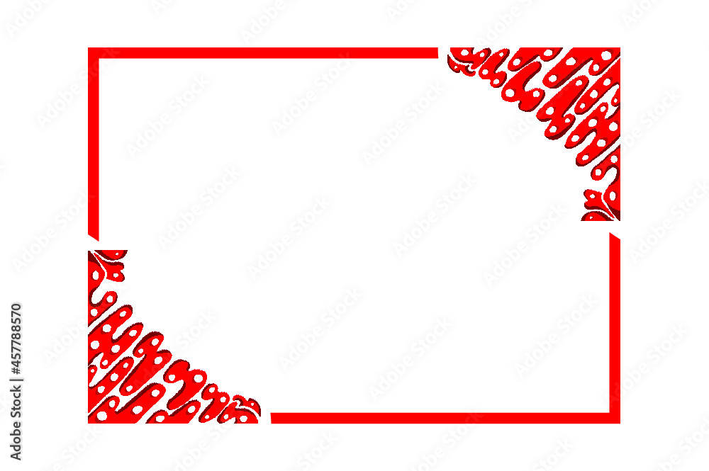 Red Ornament Border Red Ornament Border