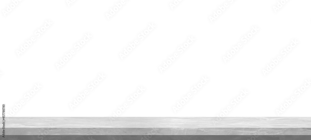 Whitestone marble table top isolated on white background, For montage product display or design key visual layout. with clipping path Whitestone marble table top isolated on white background, For montage product display or design key visual layout. with clipping path