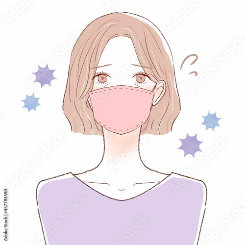 風邪・コロナ・インフルエンザに罹った中年女性