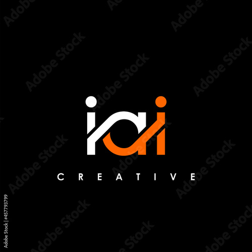 IAI Letter Initial Logo Design Template Vector Illustration photo