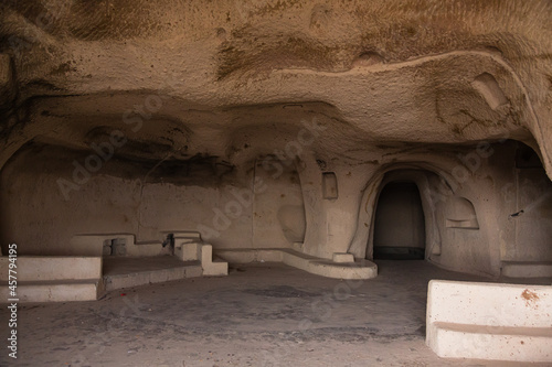 トルコ カッパドキアのウチヒサールの洞窟住居